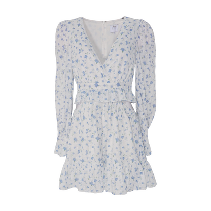 White Floral Mini Dress