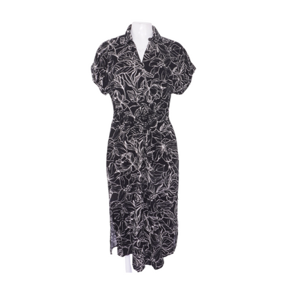 Black Floral Midi Dress