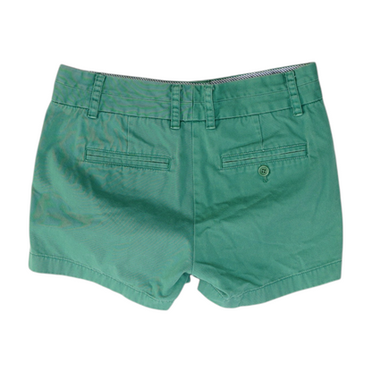 Green Solid Chino Shorts