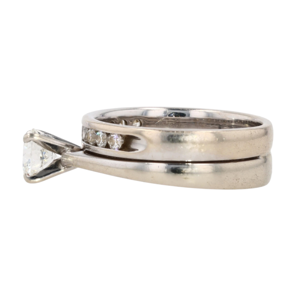Shane Co. 3/4 ctw 14K White Gold Diamond Engagement Ring – Image 2