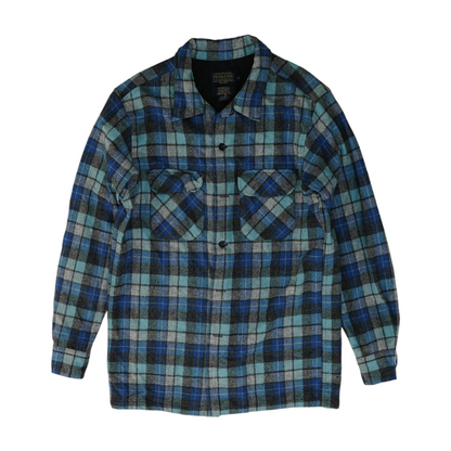 Blue Plaid Flannel Button Down