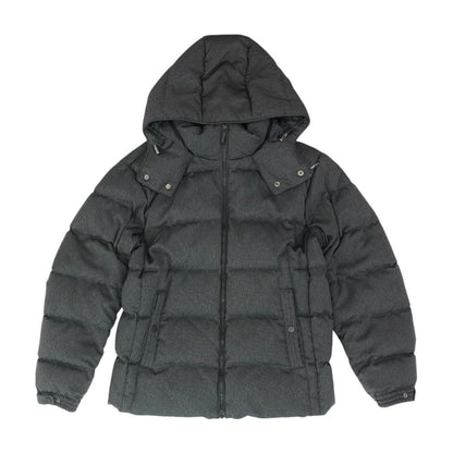 Charcoal Solid Puffer Jacket