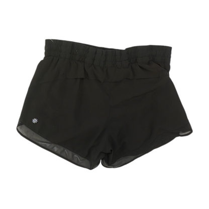 Black Solid Active Shorts