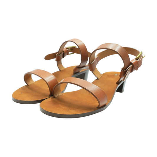 Brown Heeled Sandals