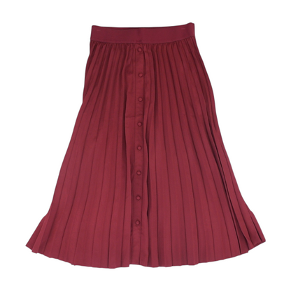 Burgundy Midi Skirt
