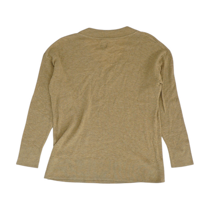 Tan Solid Pullover Sweater