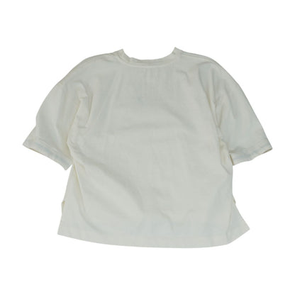 Ivory Solid Crewneck T Shirt