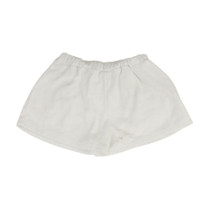 White Solid Shorts