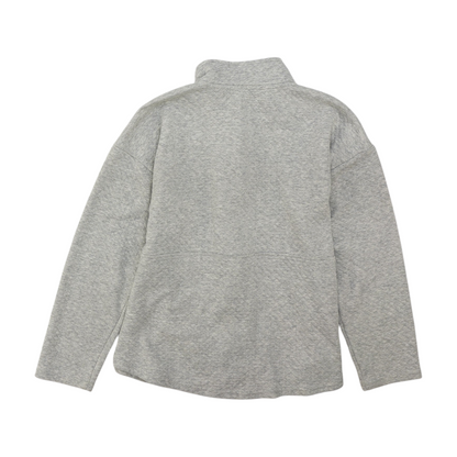 Eddie Bauer Gray Solid 1/4 Zip Pullover – Image 2