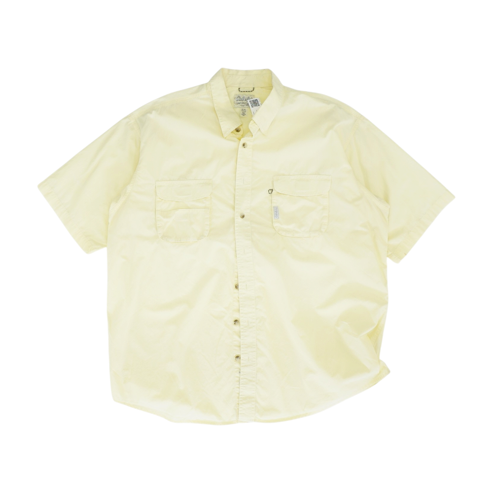 Yellow Tall Solid Outdoor Button Down