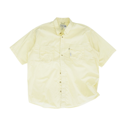 Yellow Tall Solid Outdoor Button Down