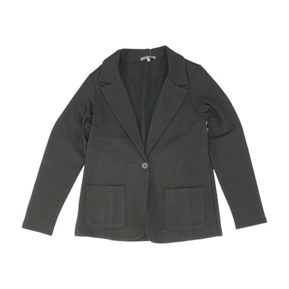 Black Solid Blazer
