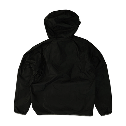 Black Solid Rain Jacket
