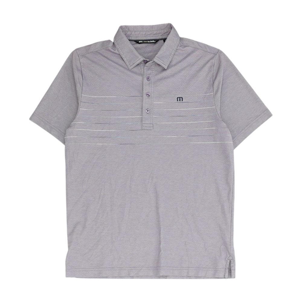 Purple Solid Short Sleeve Polo