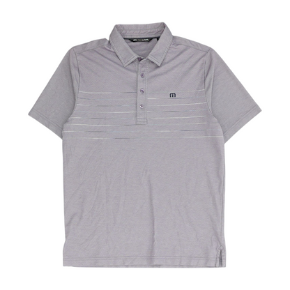 Purple Solid Short Sleeve Polo