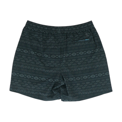 Black Print Swim Bottom