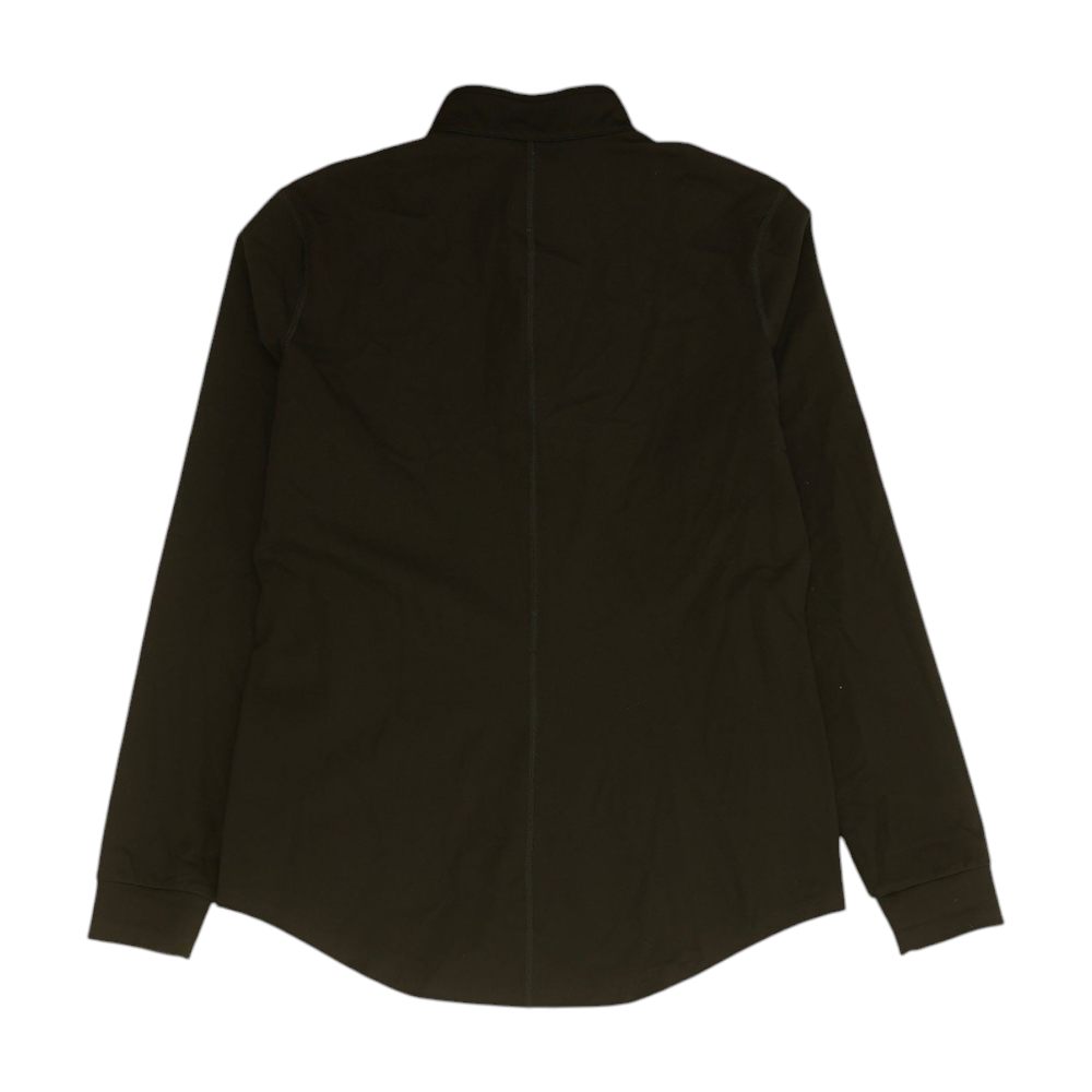 Black Solid 1/4 Zip Pullover