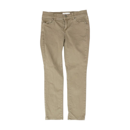 Olive Solid Skinny Leg Jeans