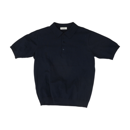 Navy Solid Short Sleeve Polo