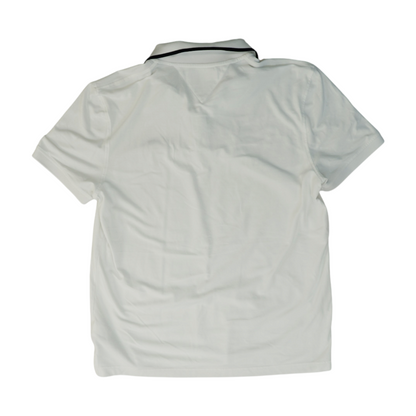 White Solid Short Sleeve Polo