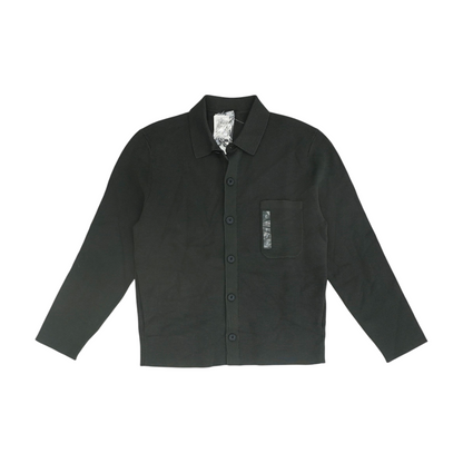 Green Solid Cardigan Sweater