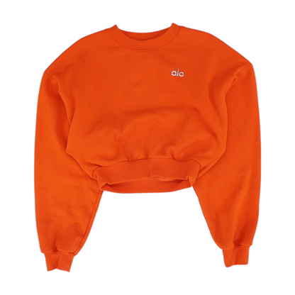 Red Solid Sweatshirt Pullover