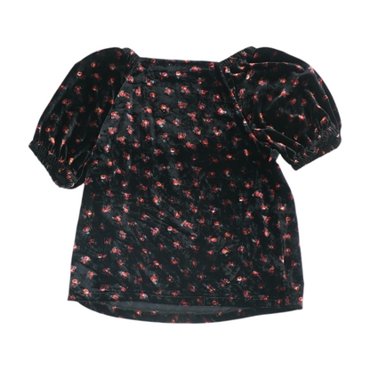 Black Floral Blouse