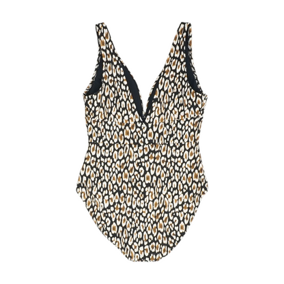 Black Animal Print One-Piece