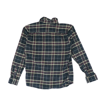 Black Plaid Flannel Button Down