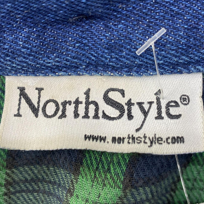 Vintage Blue Solid Denim Jacket