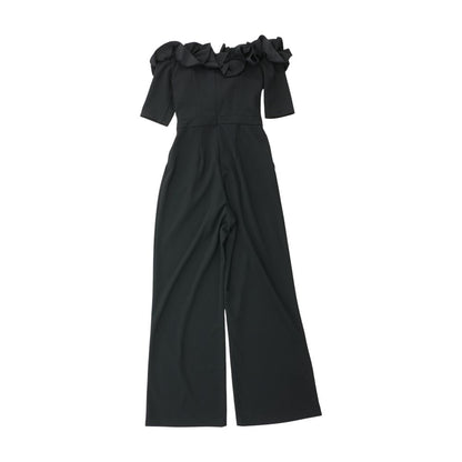 Black Solid Jumpsuit