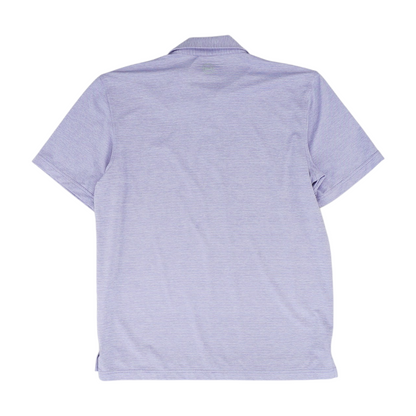 Lavender Striped Short Sleeve Polo