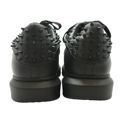Black Lace-Up Casual Shoes