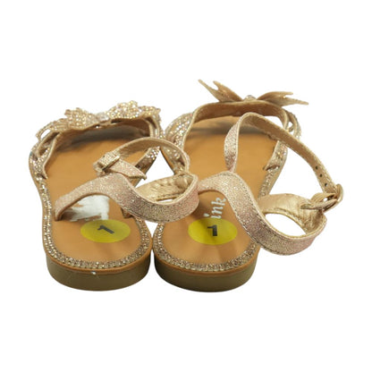 Rose Gold and Brown Sandals
