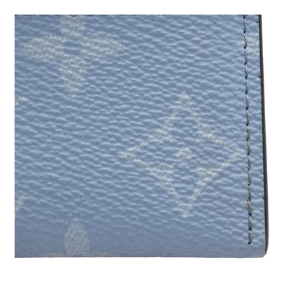 Double Card Holder in Sky Blue Monogram Canvas