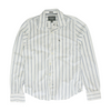 White Striped Long Sleeve Button Down
