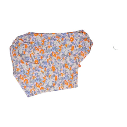 Multi Floral Short Sleeve Blouse