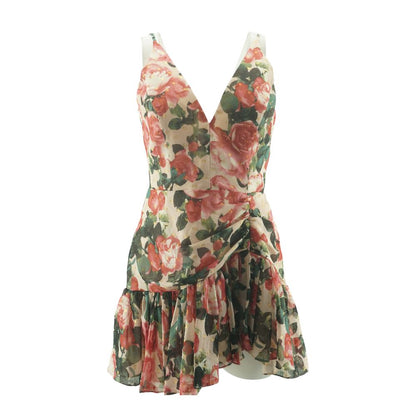 Pink Floral Mini Dress