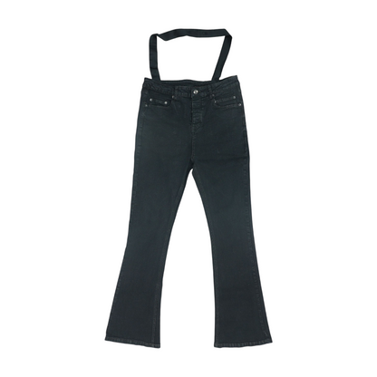 Black Detroit Cut Waxed Jeans