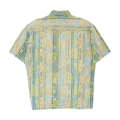 Blue Striped Short Sleeve Button Down