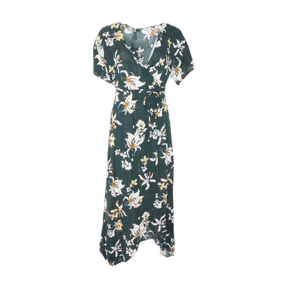 Green Floral Maxi Dress