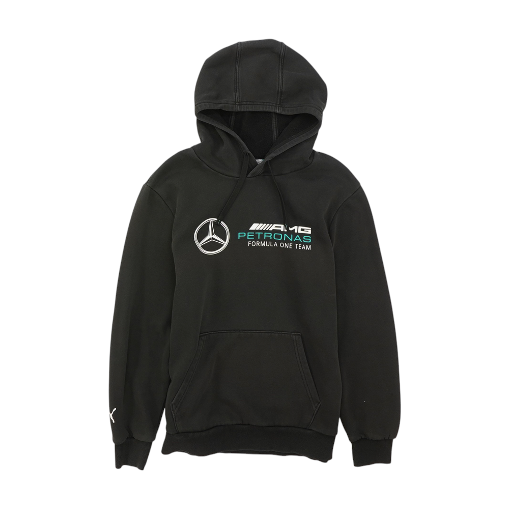 Black Solid Hoodie Pullover