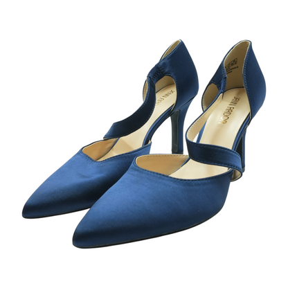 Navy Platform Heels