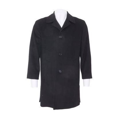 Black Vintage Gianni Wool-Cashmere Blend Coat
