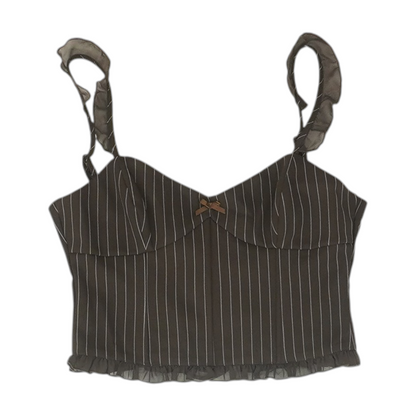 Brown Striped Blouse