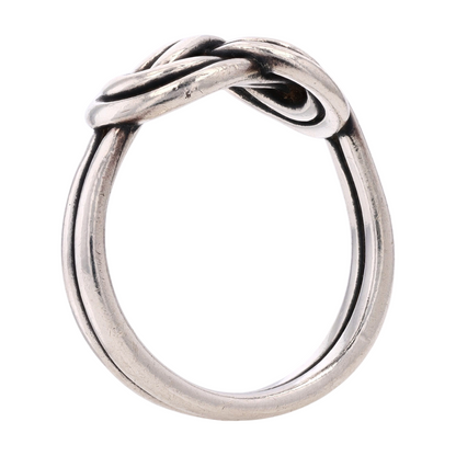 Sterling Silver True Love Knot Band Ring