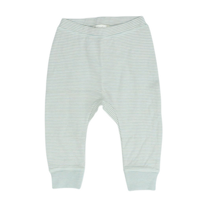Beige Striped Knit Pants