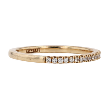 14K White Gold Diamond Band Ring