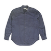 Navy Solid Long Sleeve Button Down