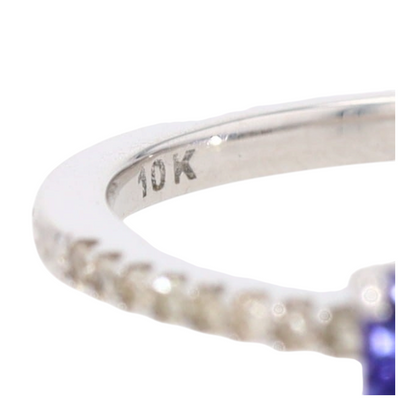 1/3 ctw 10K White Gold Tanzanite Fashion Ring
